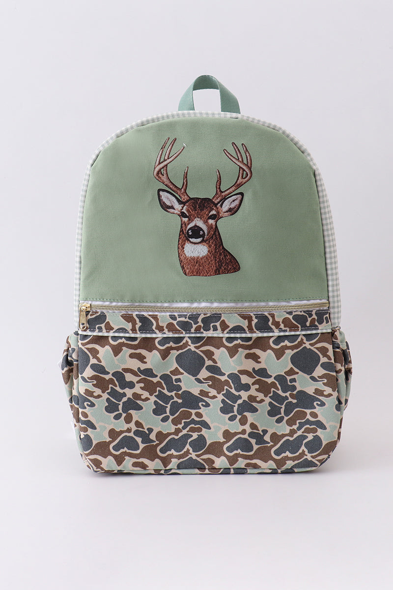 Abby & Evie Kids Camouflage deer print backpack