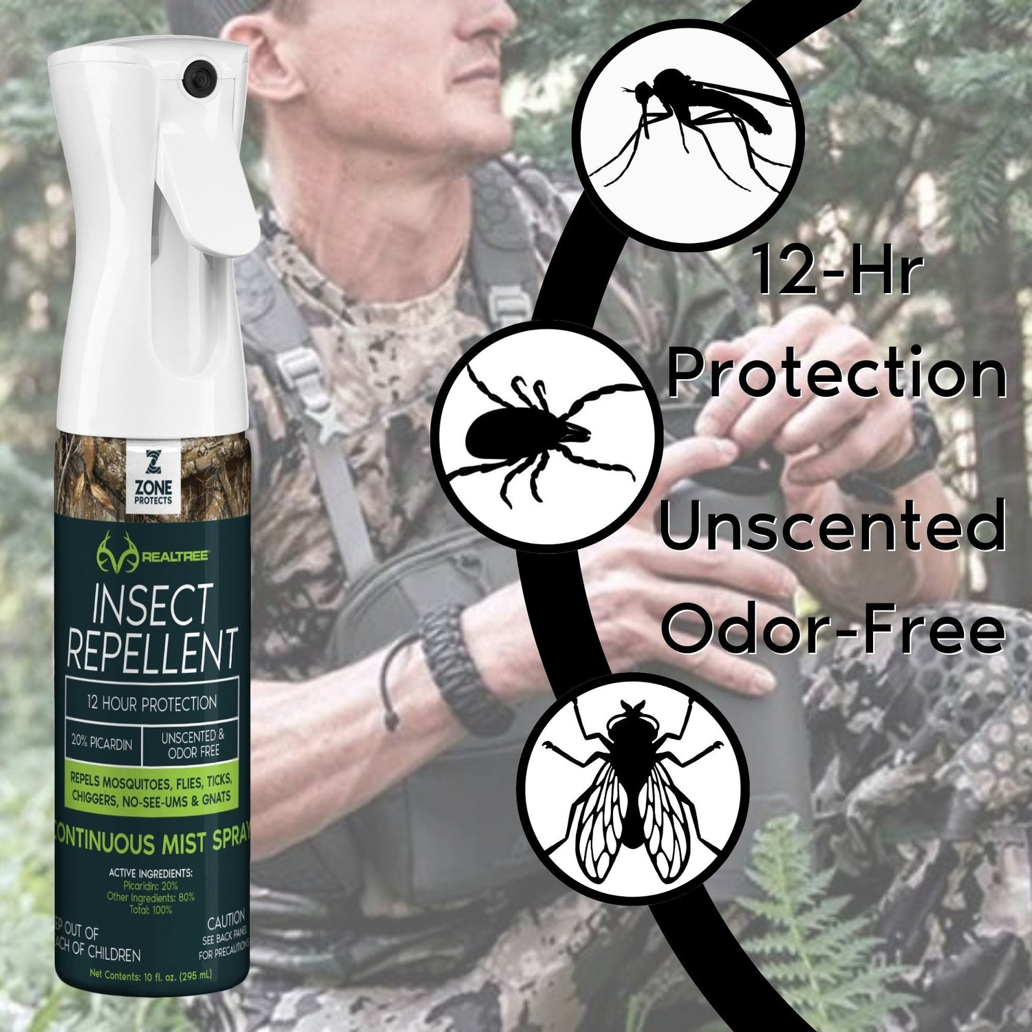 Realtree Buckmaster Bundle; Insect Repellent PLUS Deer Attractants