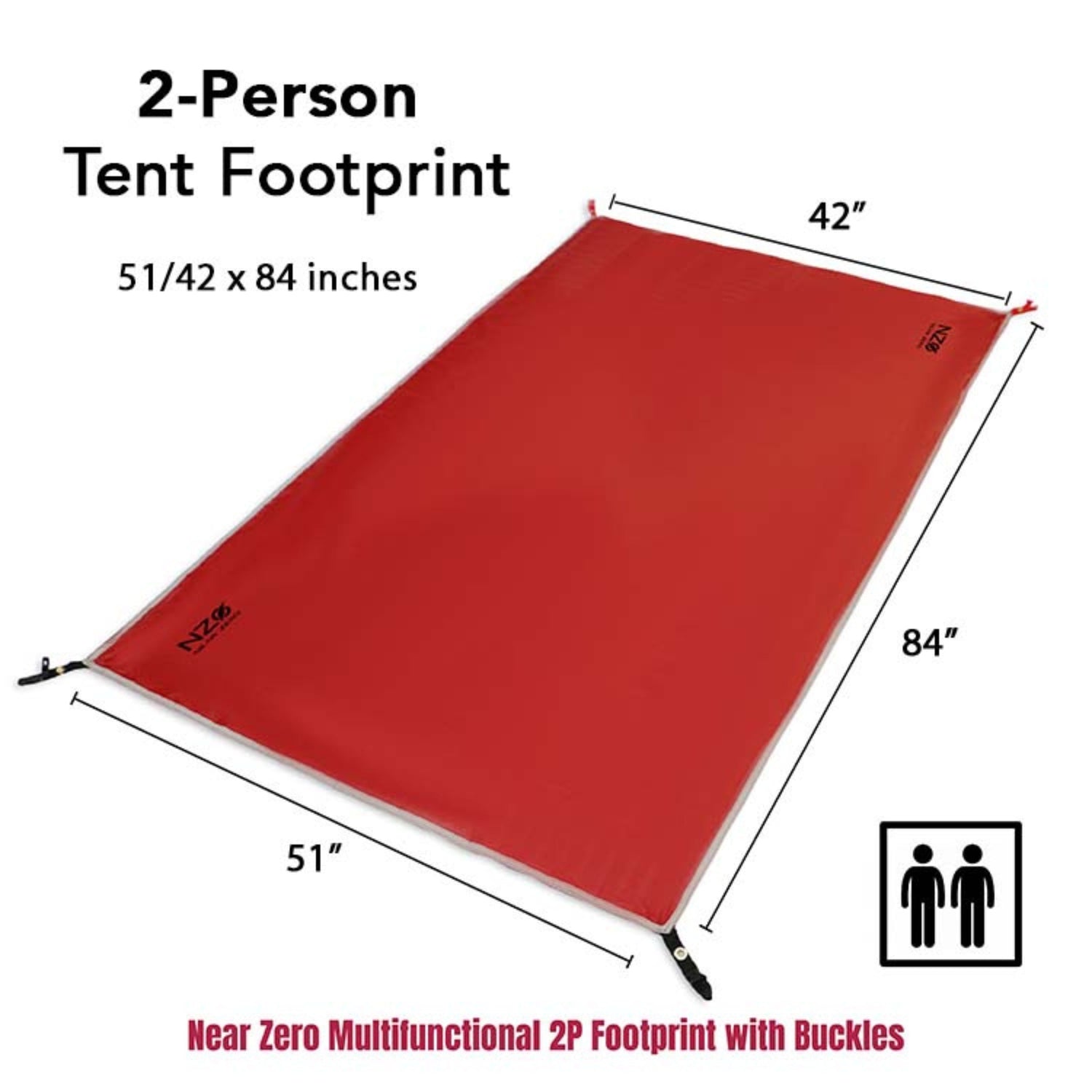 Near Zero Outdoor Gear 2 Person DynaLite Footprint