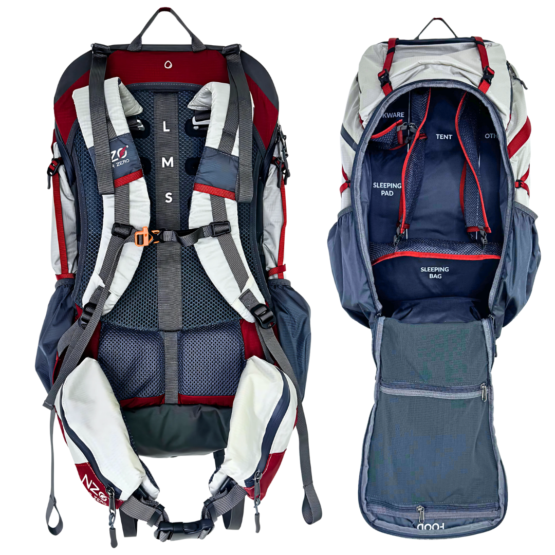 Near Zero Outdoor Gear The Dean™ 60 Hiking Backpack