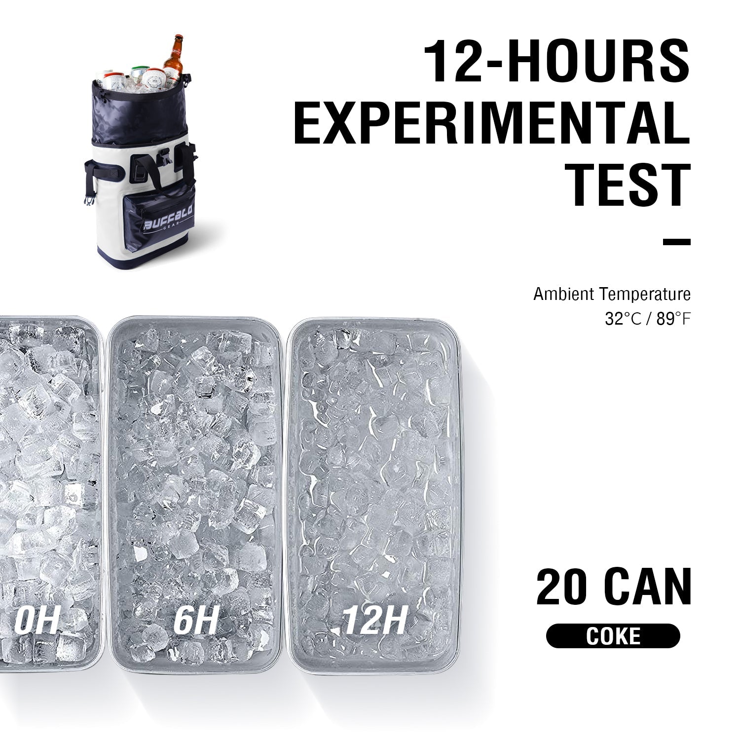 Buffalo Gear 19QT Camping Backpack Cooler