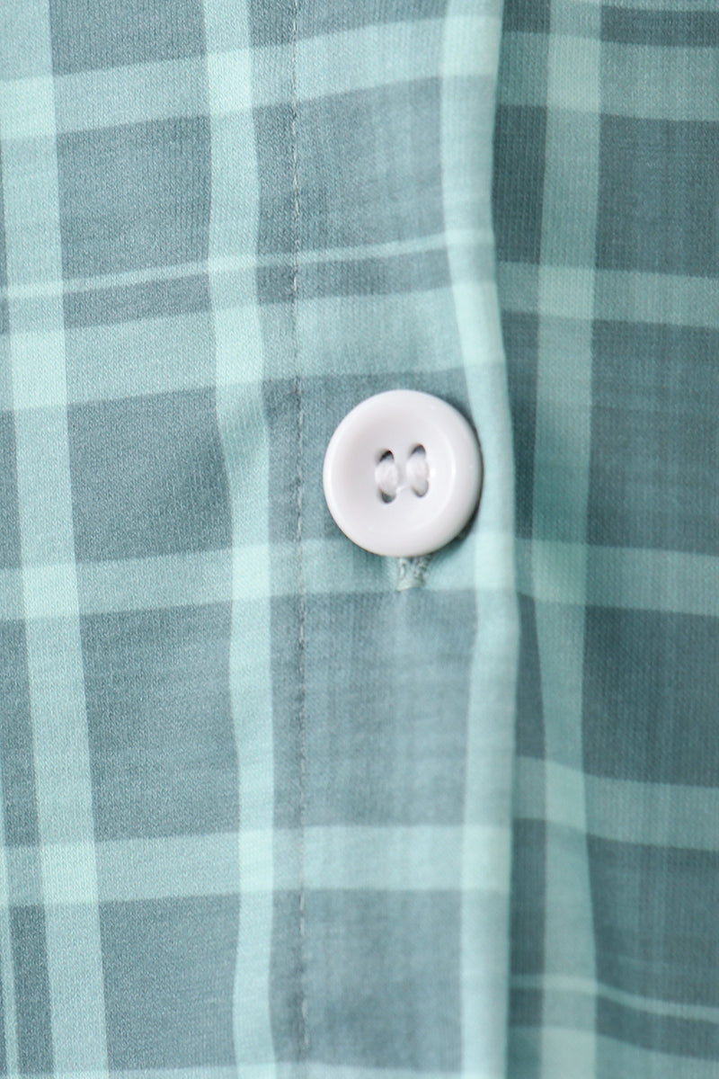 Abby & Evie Kids Duck embroidery button down plaid shirt