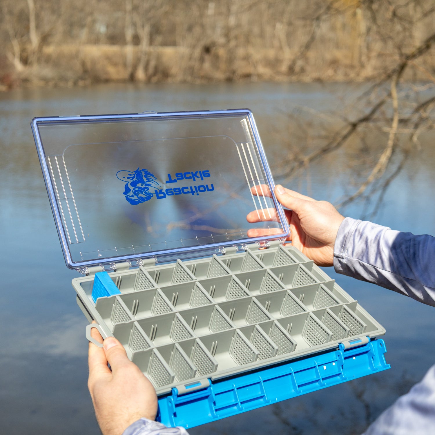 Reaction Tackle Ultra Elite Tackle Tray- Water Resistant with Single Clip Design