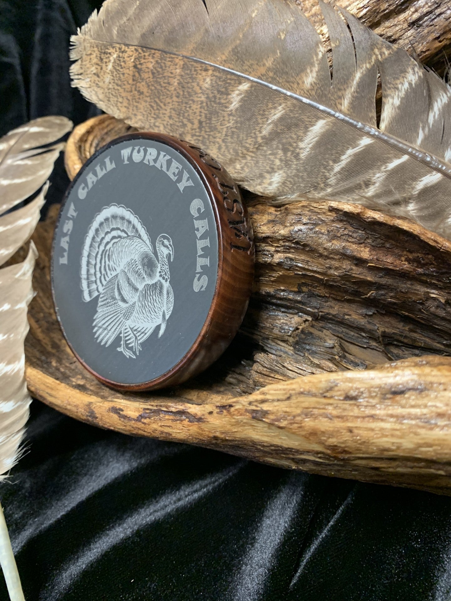 Burnt Cherry and Anodized Aluminum Turkey Call