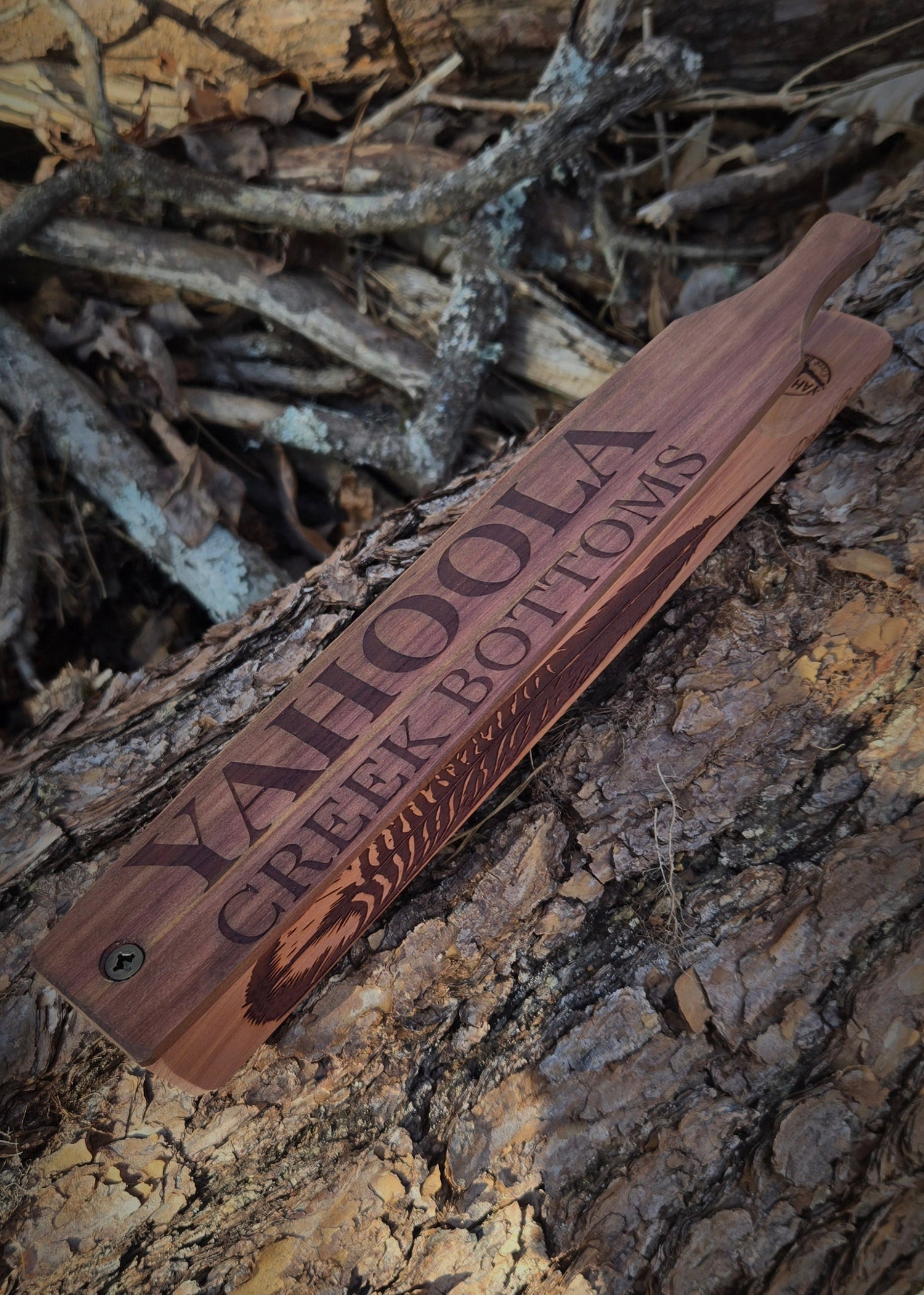 Long Box Call cedar sides Cedar Paddle dugout