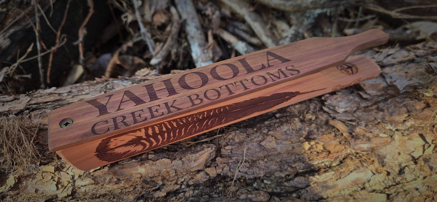 Long Box Call cedar sides Cedar Paddle dugout