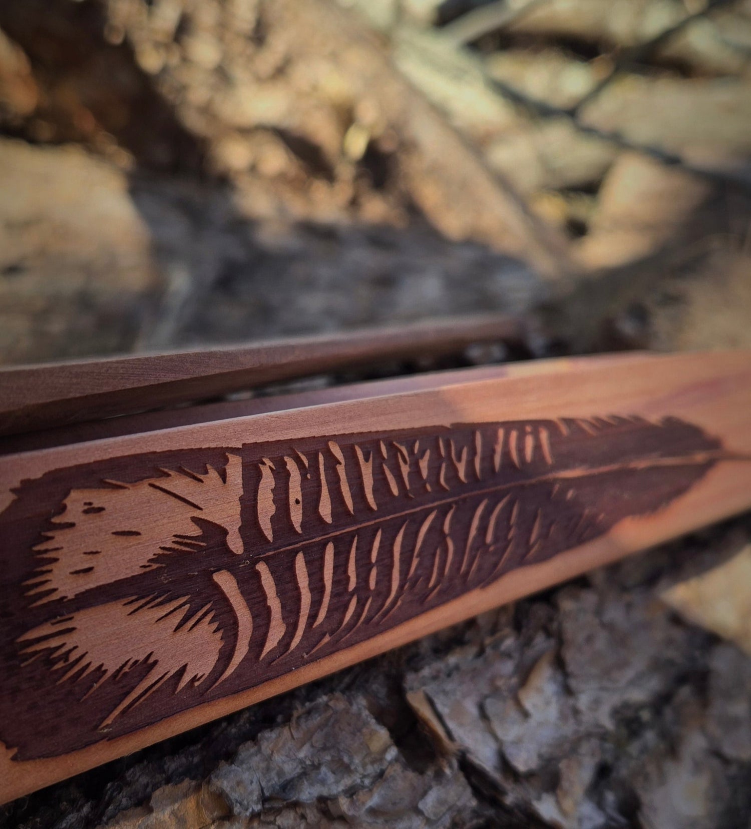 Long Box Call cedar sides Cedar Paddle dugout