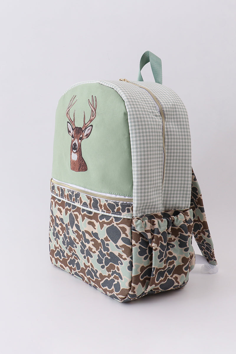 Abby & Evie Kids Camouflage deer print backpack