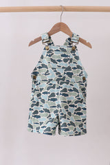 Abby & Evie Kids Camouflage denim overall