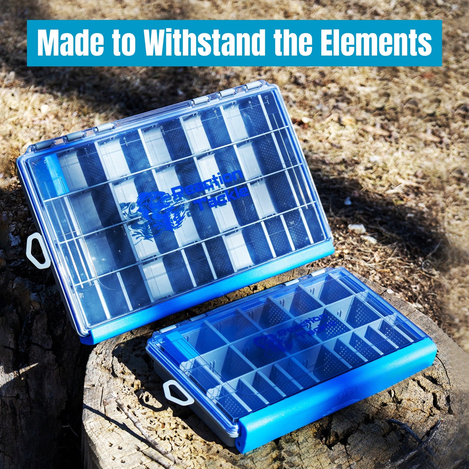 Reaction Tackle Ultra Elite Tackle Tray- Water Resistant with Single Clip Design