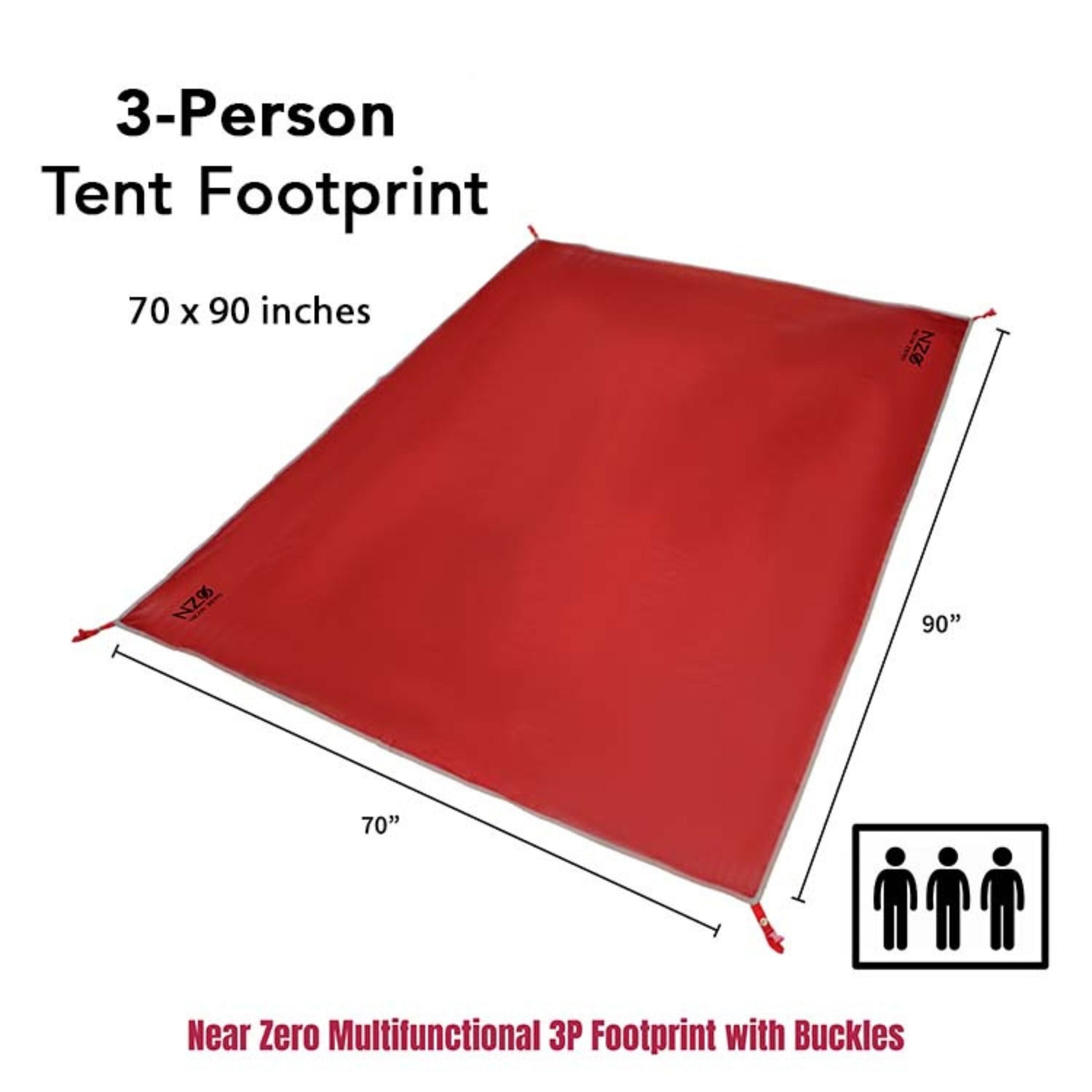 Near Zero Outdoor Gear 3 Person DynaLite Footprint