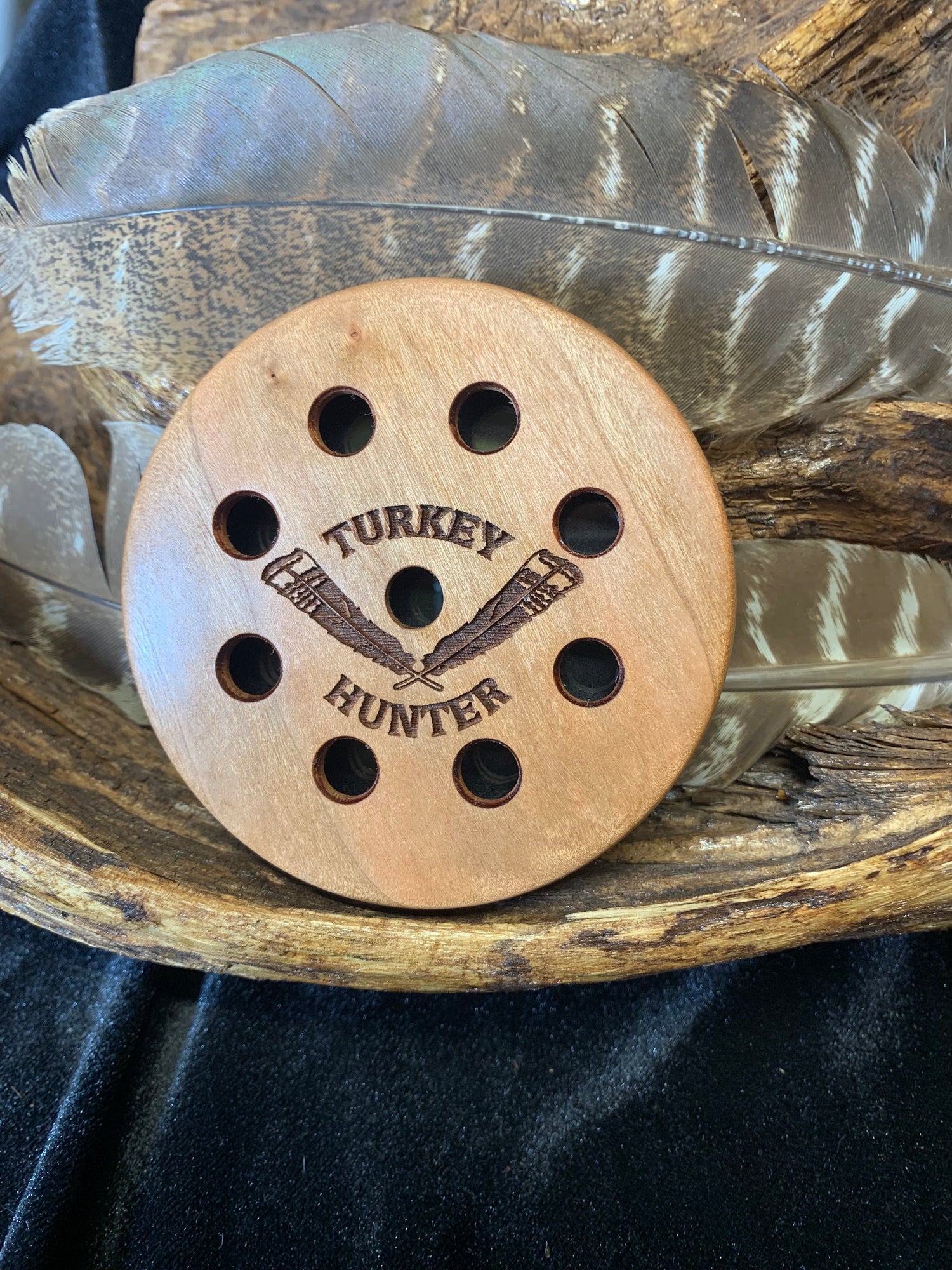 “Last Call Game Call” Cherry and Anodized Aluminum Turkey Pot Call