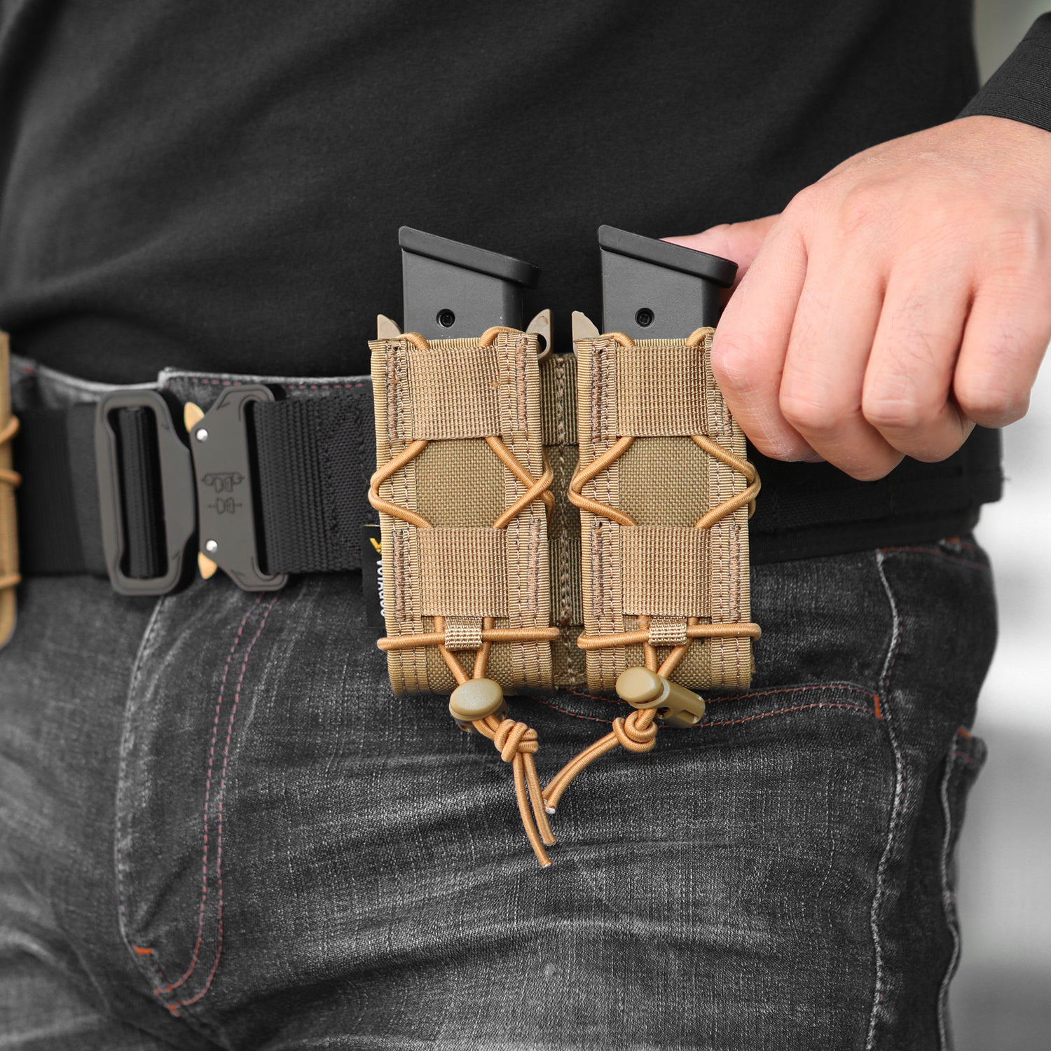 9mm Molle Mag Pouch Open-Top Pistol Mag Pouch