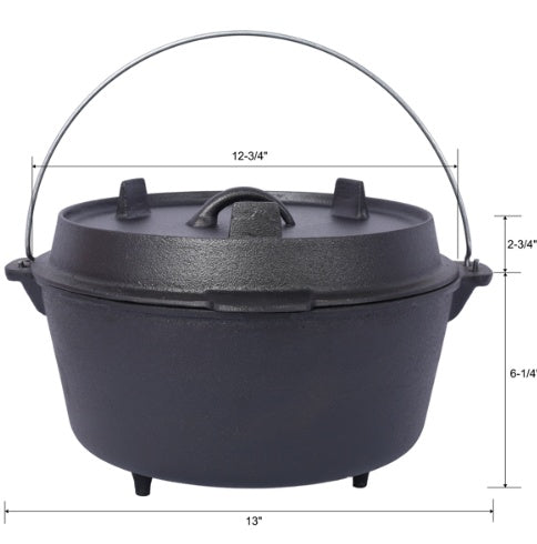 Outdoor Camping Cast Iron Dutch Oven
