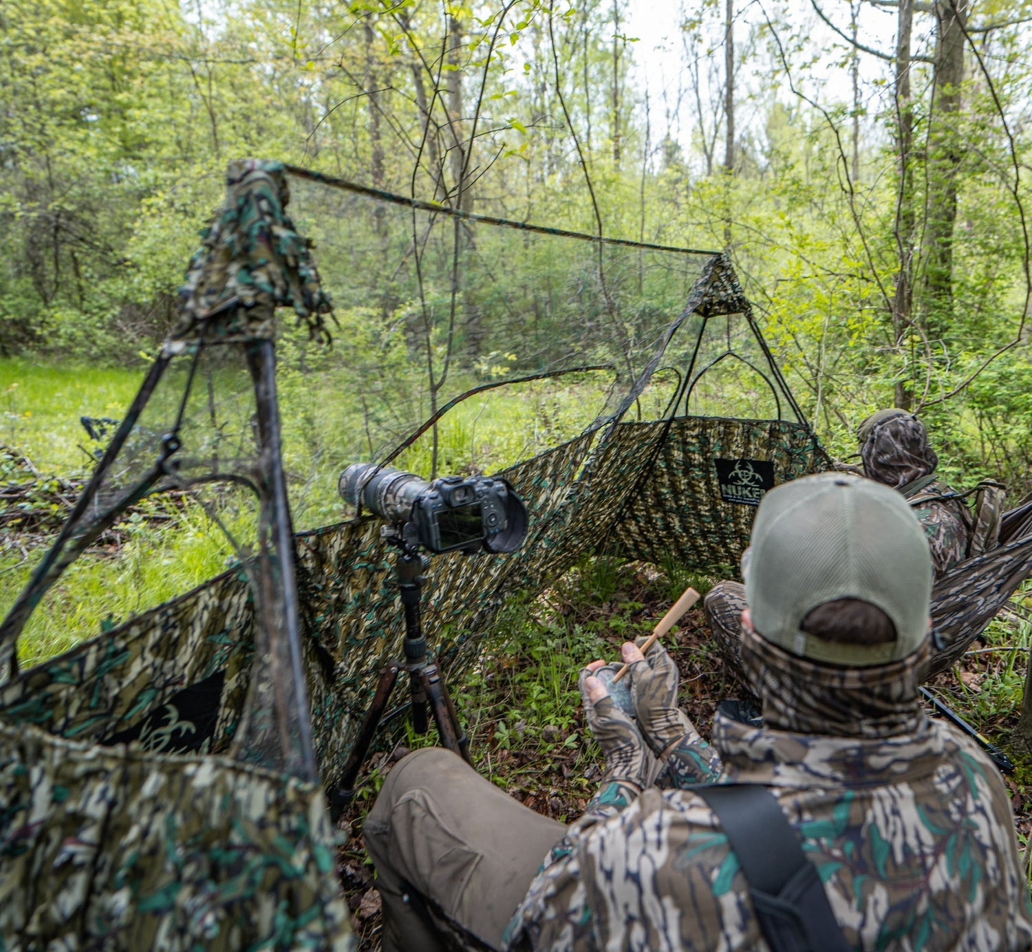 Nukem Hunting Double Up System - Mossy Oak Greenleaf 3D Leafy