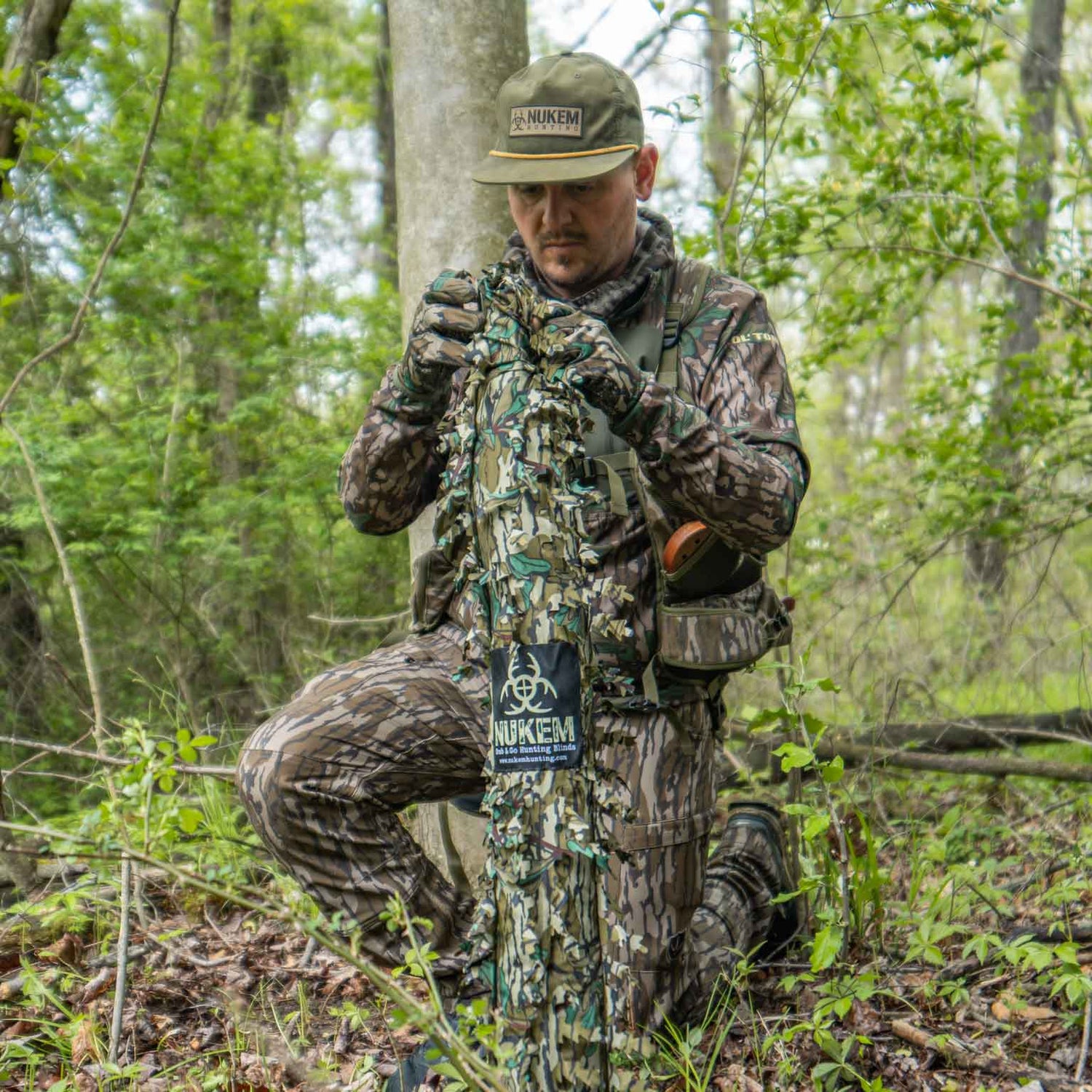 Nukem Hunting Hunting Blind - Mossy Oak Greenleaf 3D Leafy