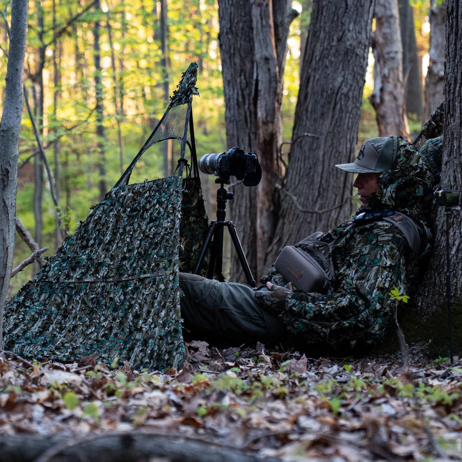 Nukem Hunting Hunting Blind - Mossy Oak Greenleaf 3D Leafy