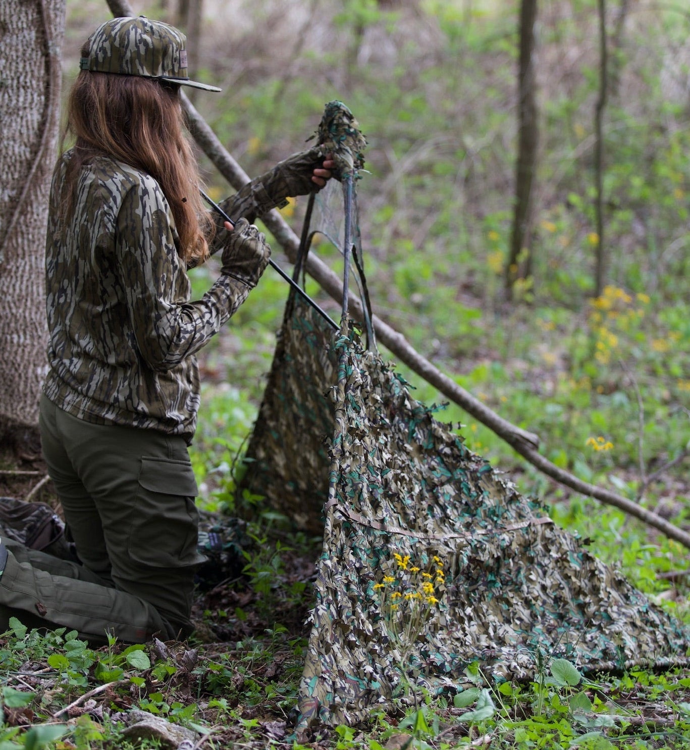 Nukem Hunting Hunting Blind - Mossy Oak Greenleaf 3D Leafy