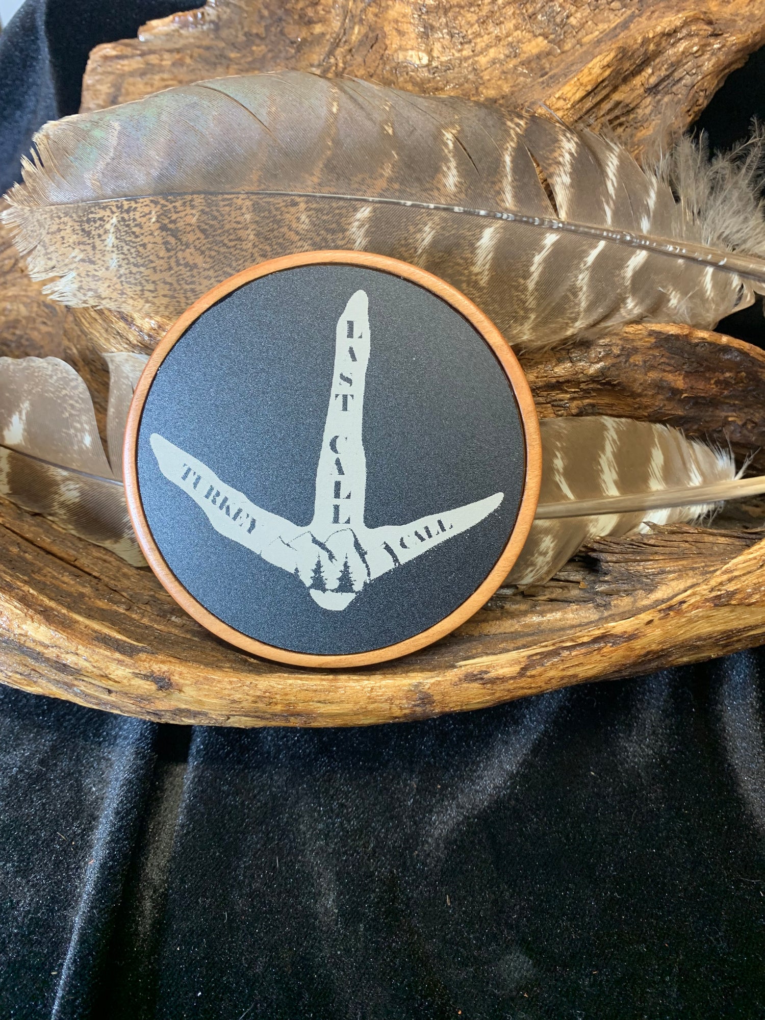 “Last Call Game Call” Cherry and Anodized Aluminum Turkey Pot Call