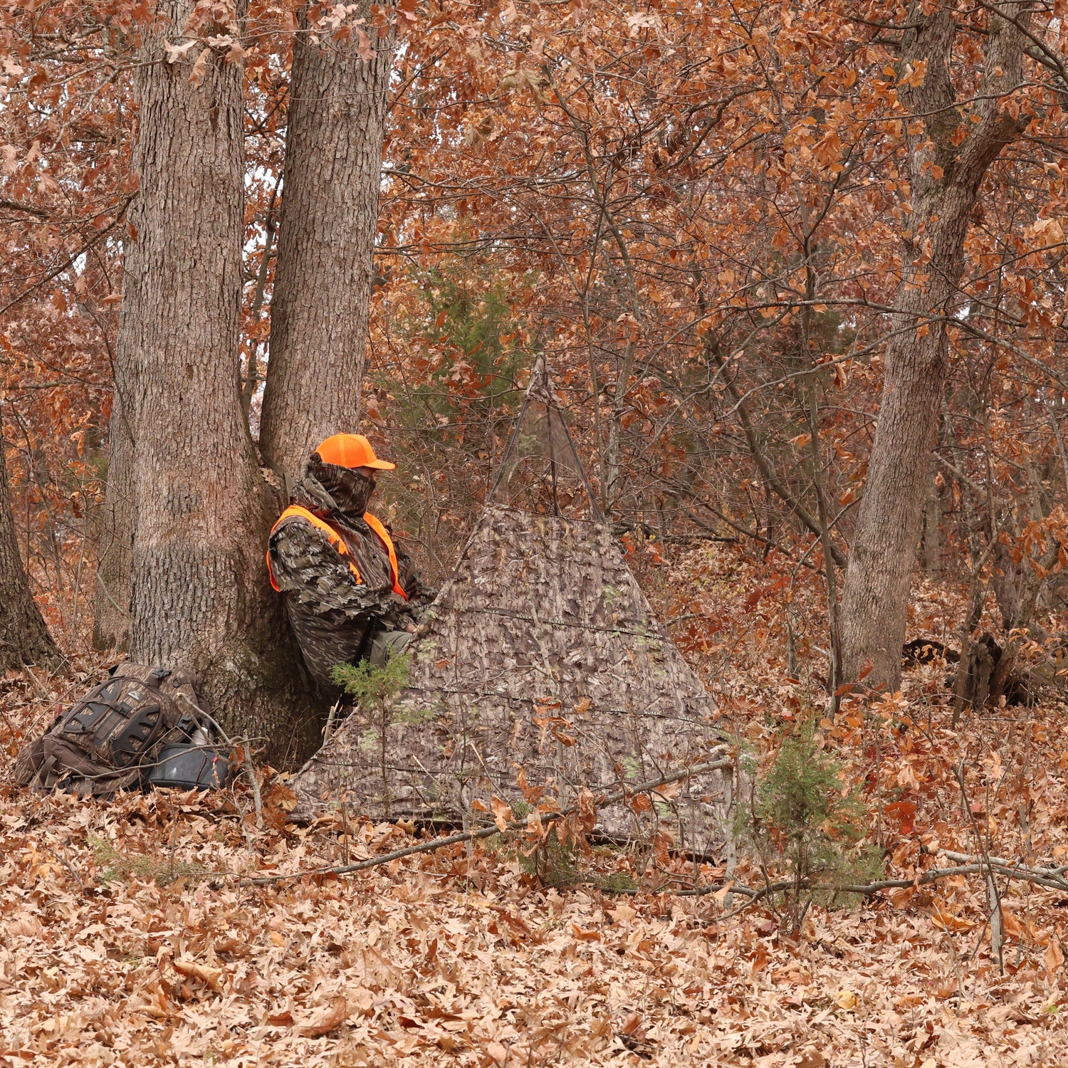 Nukem Hunting Hunting Blind - Mossy Oak Country Roots 3D Leafy