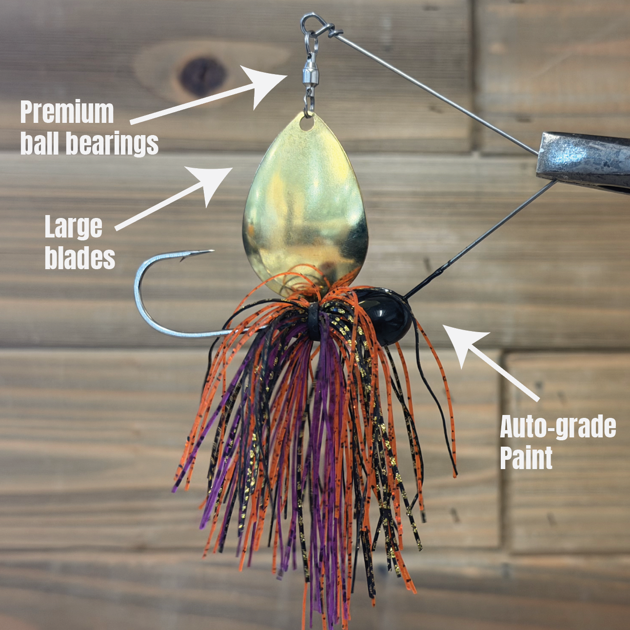 4x4bassjigs Nighttime Spinnerbait