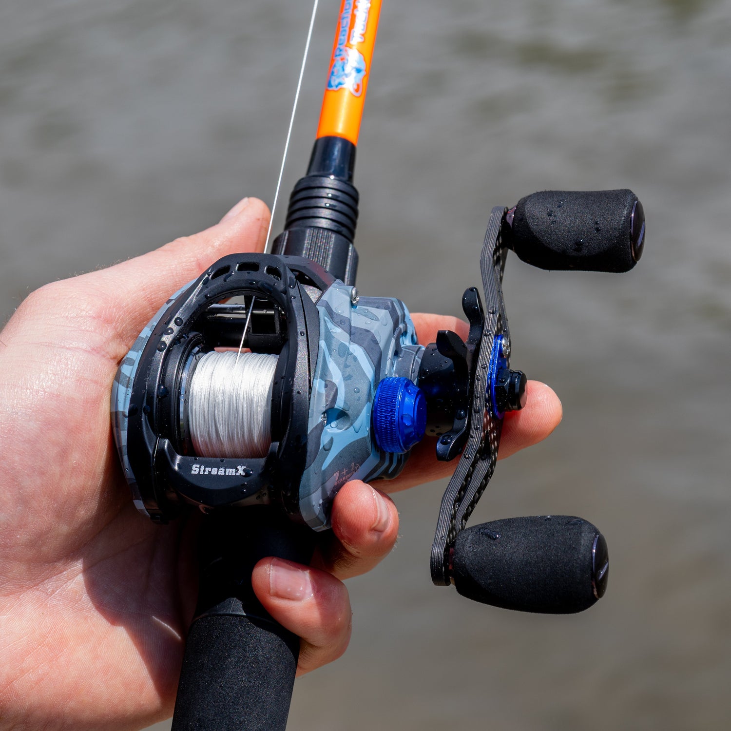 Reaction Tackle Baitcasting Fishing Reel- StreamX Edition- 7.5:1 gear ratio