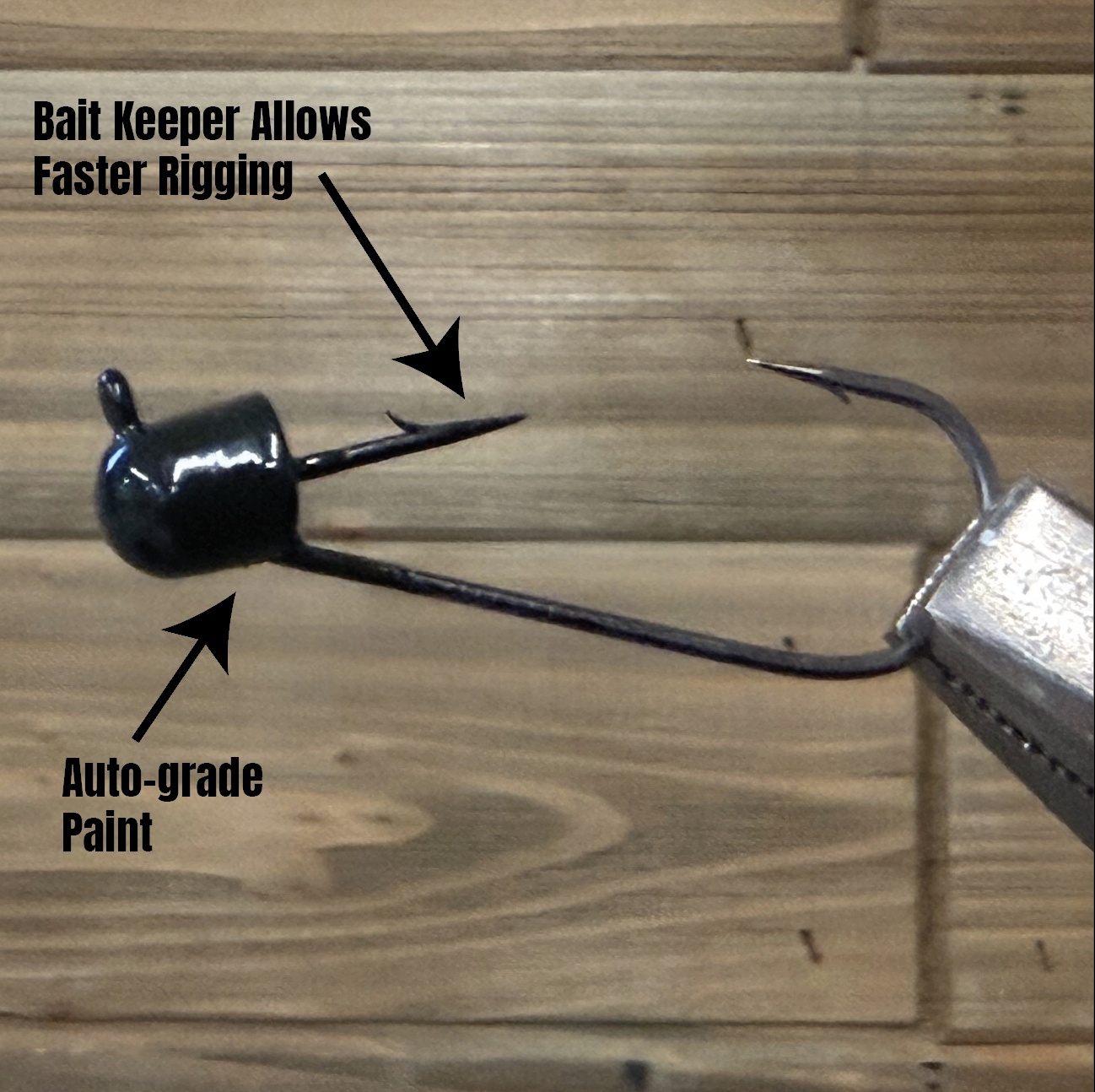 4x4bassjigs Turn-n-Burn Finesse Head (3pk)