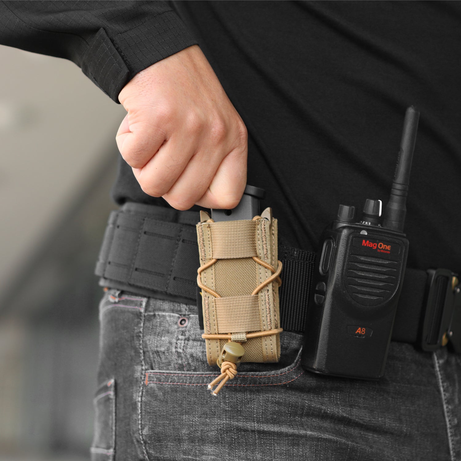9mm Molle Mag Pouch Open-Top Pistol Mag Pouch