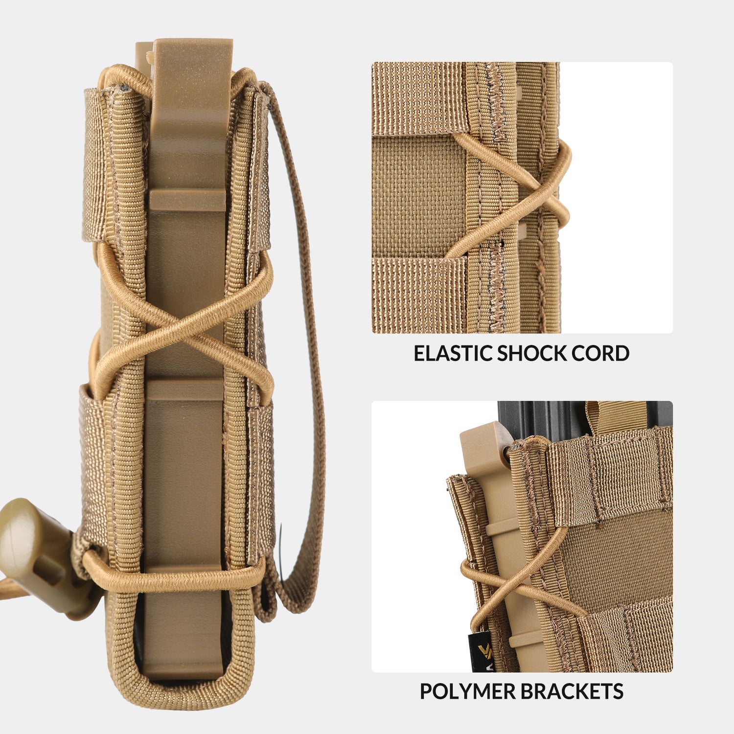 9mm Molle Mag Pouch Open-Top Pistol Mag Pouch