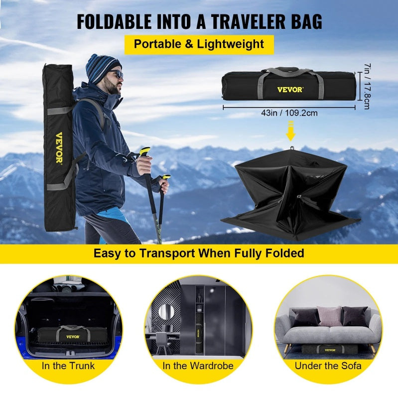2-3 Person Pop-Up Ice Fishing Shelter