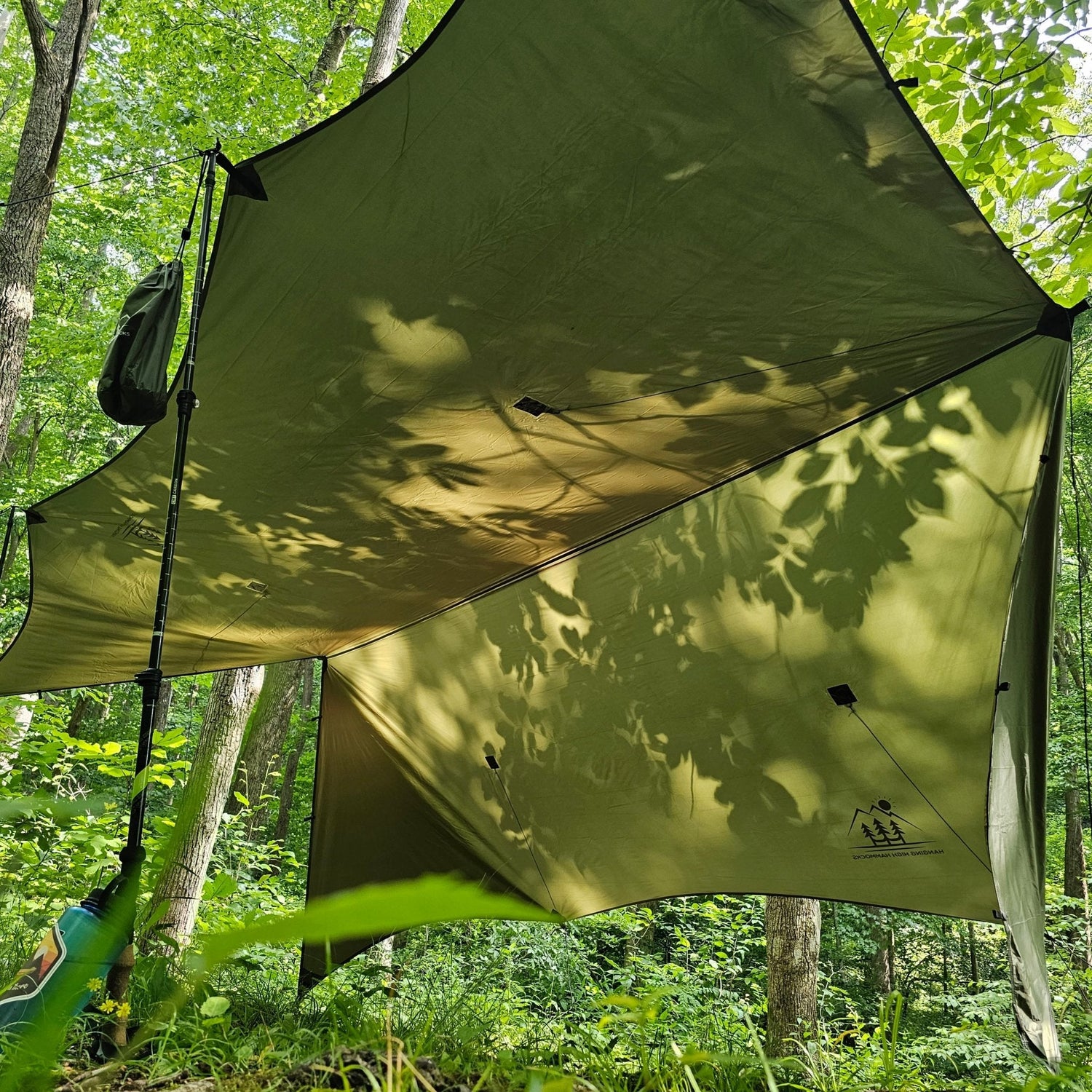 Hanging High Hammocks Hideaway Tarp – 12' Hammock Rain Tarp