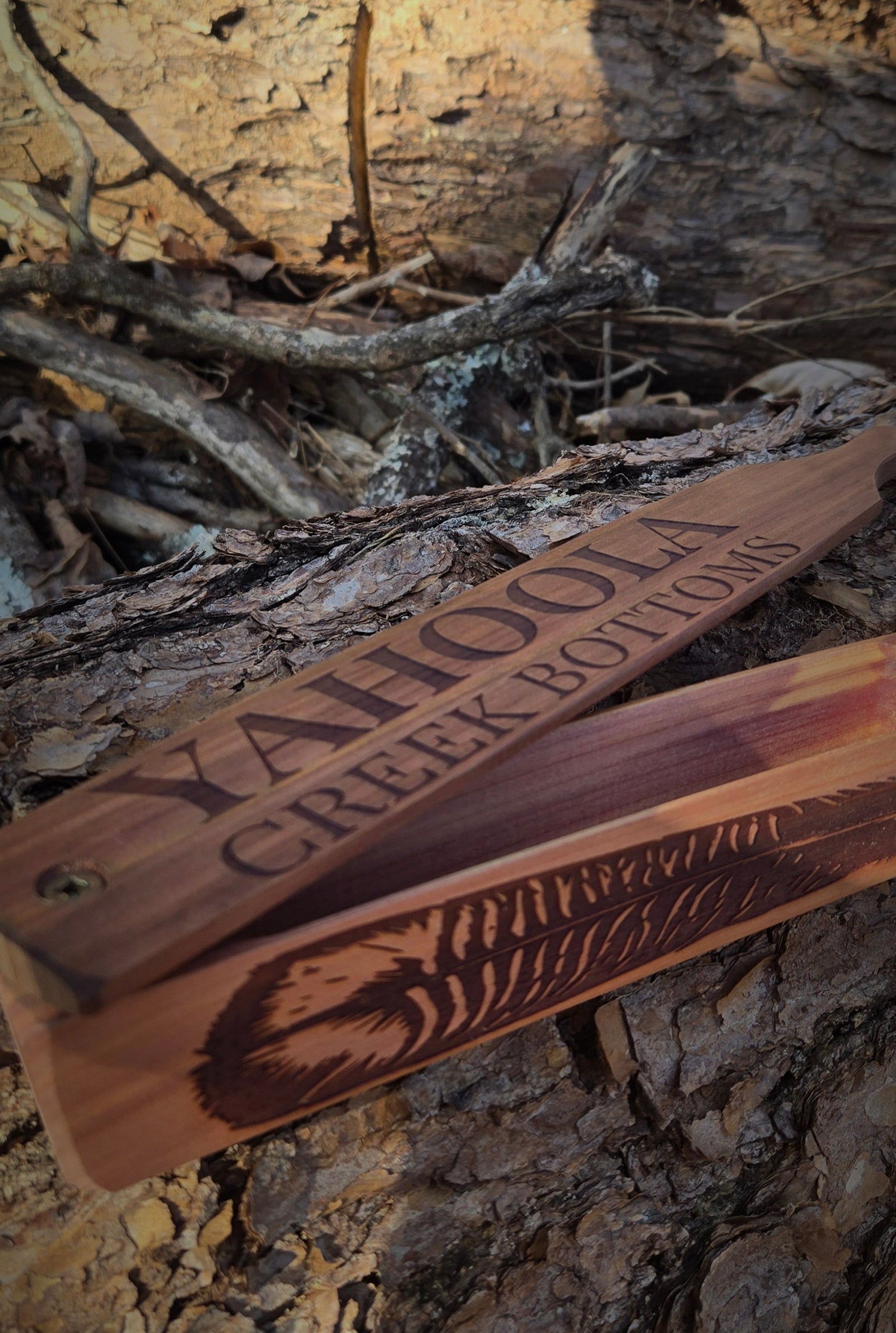 Long Box Call cedar sides Cedar Paddle dugout