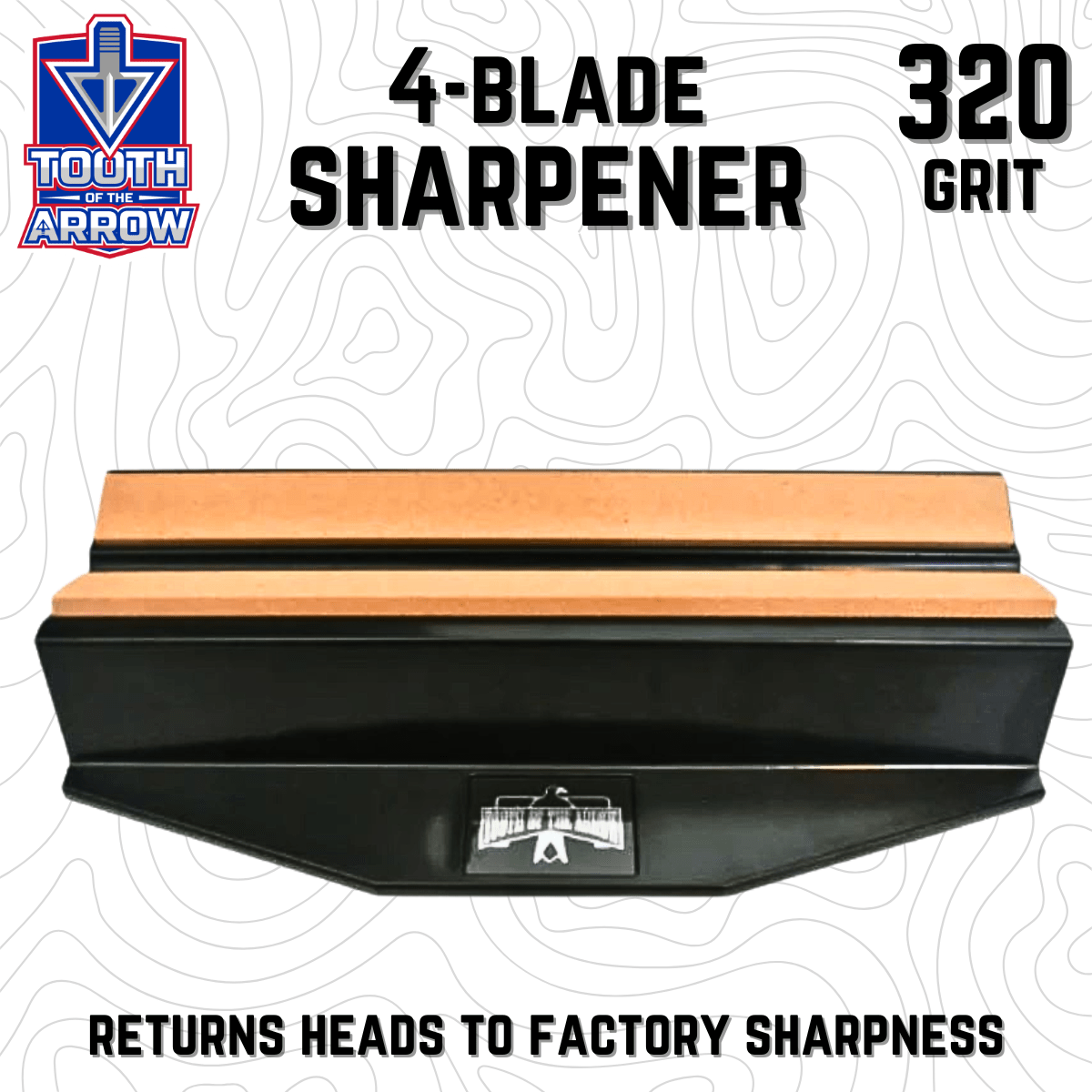 Tooth of the Arrow | Medium Grit 4-Blade Broadhead Sharpener